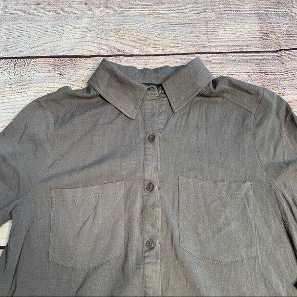 NEW lulu’s Green Button Up Dress Size Small - Picture 2 of 10